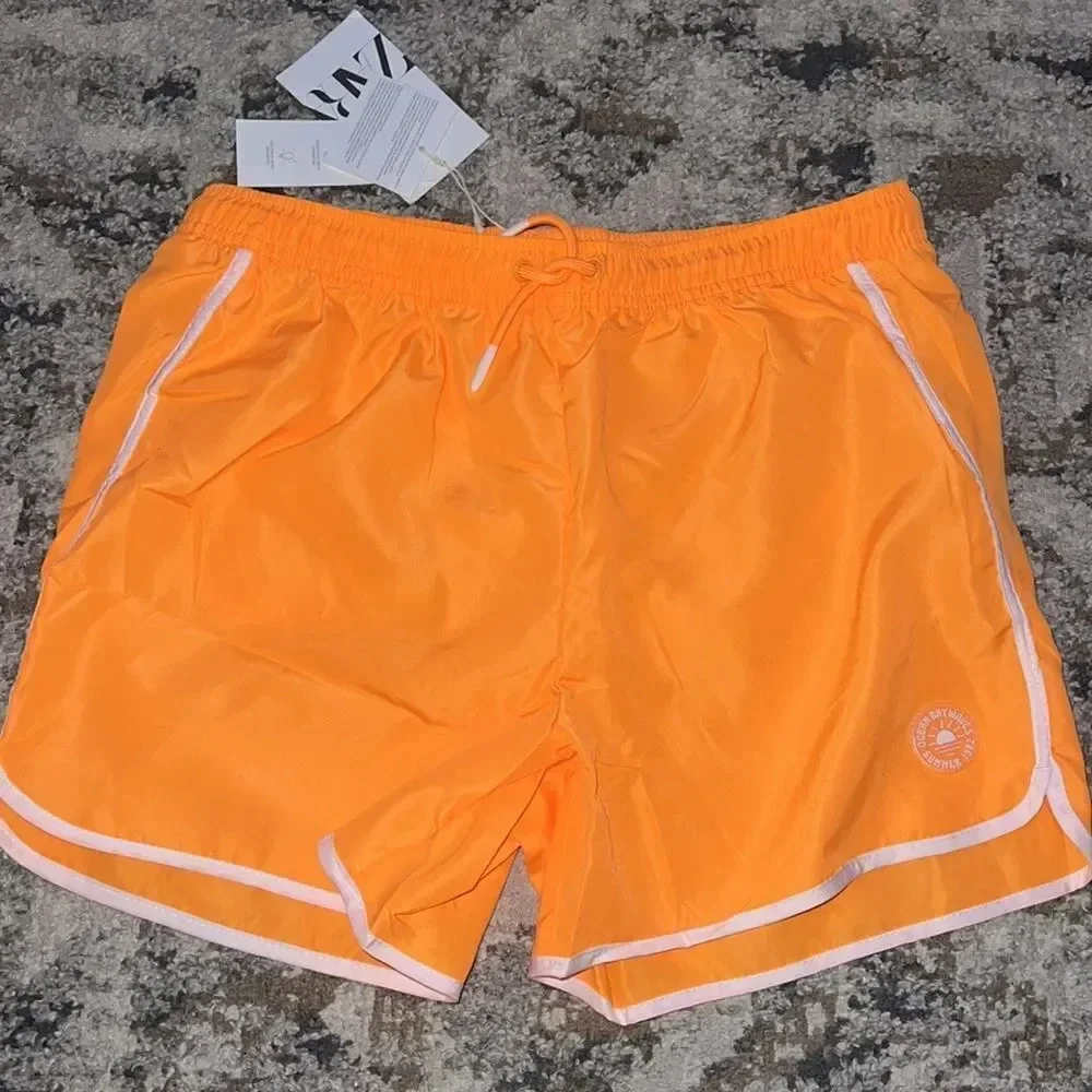 ZARA Kids | Orange | CONTRAST PIPING SWIMSUIT